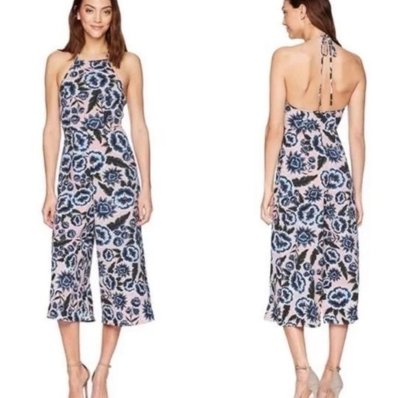 Show Me Your MuMu Julianna Floral Backless Cropped Jumpsuit - Picture 2 of 11